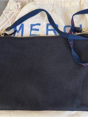 Clare V. NWT Sac Bretelle in Black Nubuck
